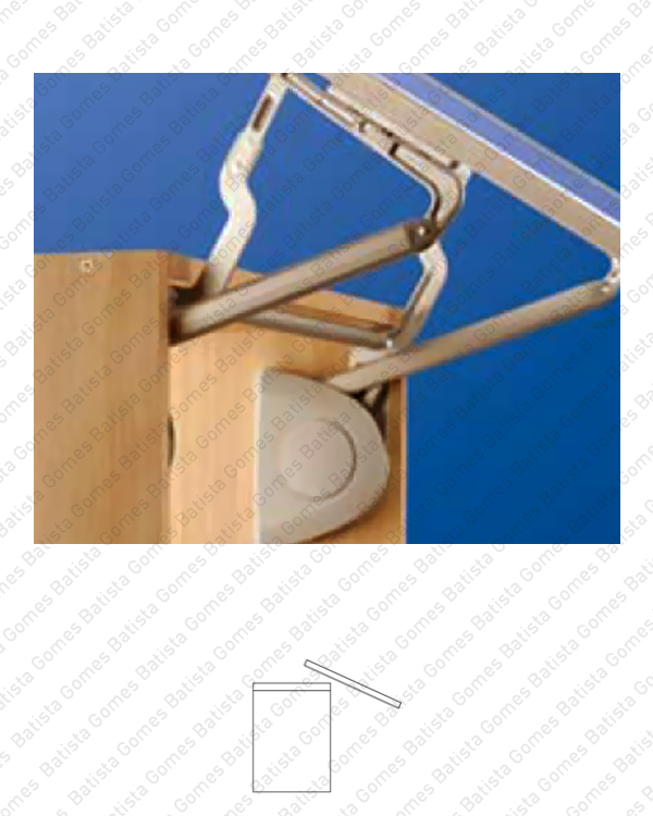 Compasso / mecanismo de eleva��o com amortecedor para portas de arm�rio